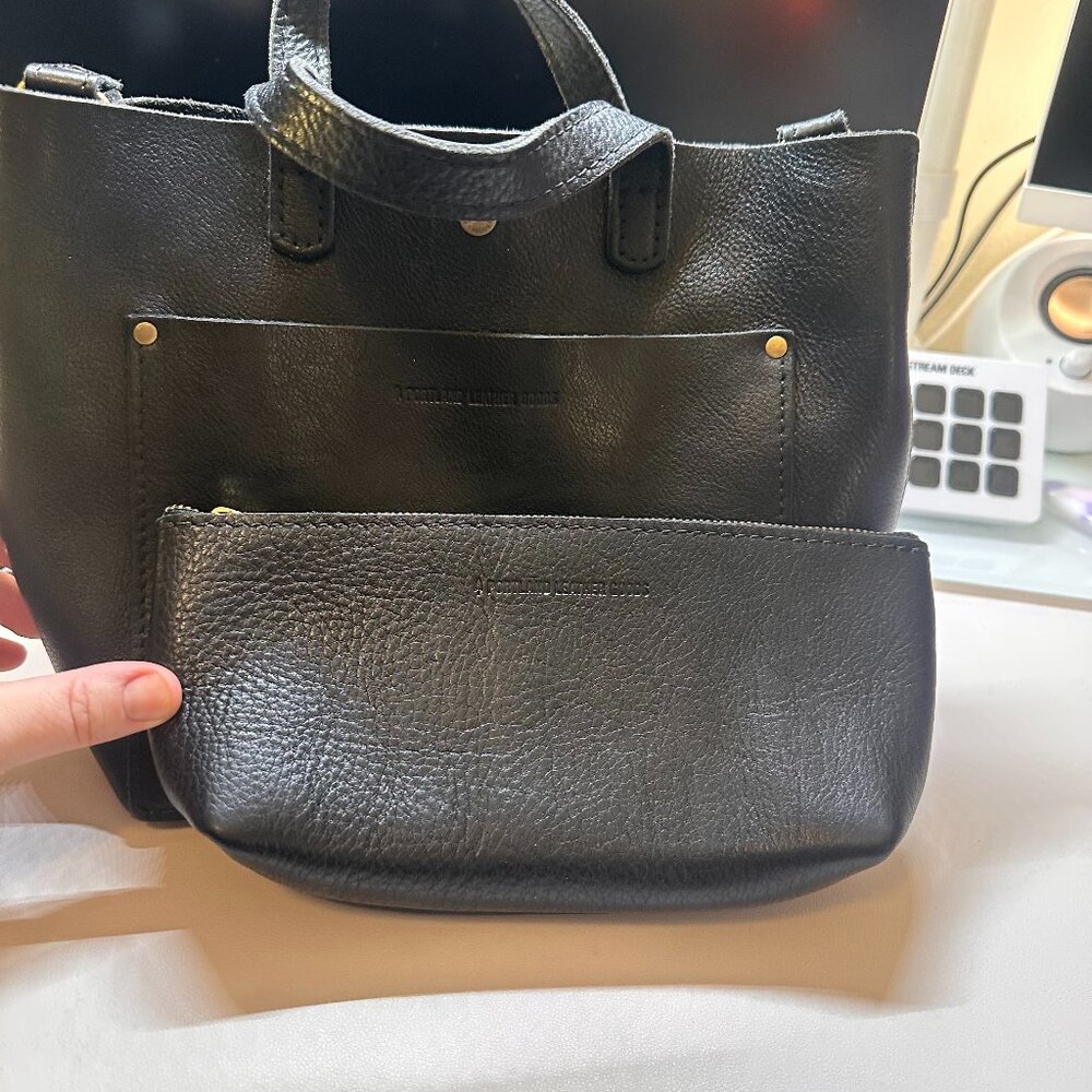 Portland Leather Goods Mini Crossbody Tote + Utility Bag